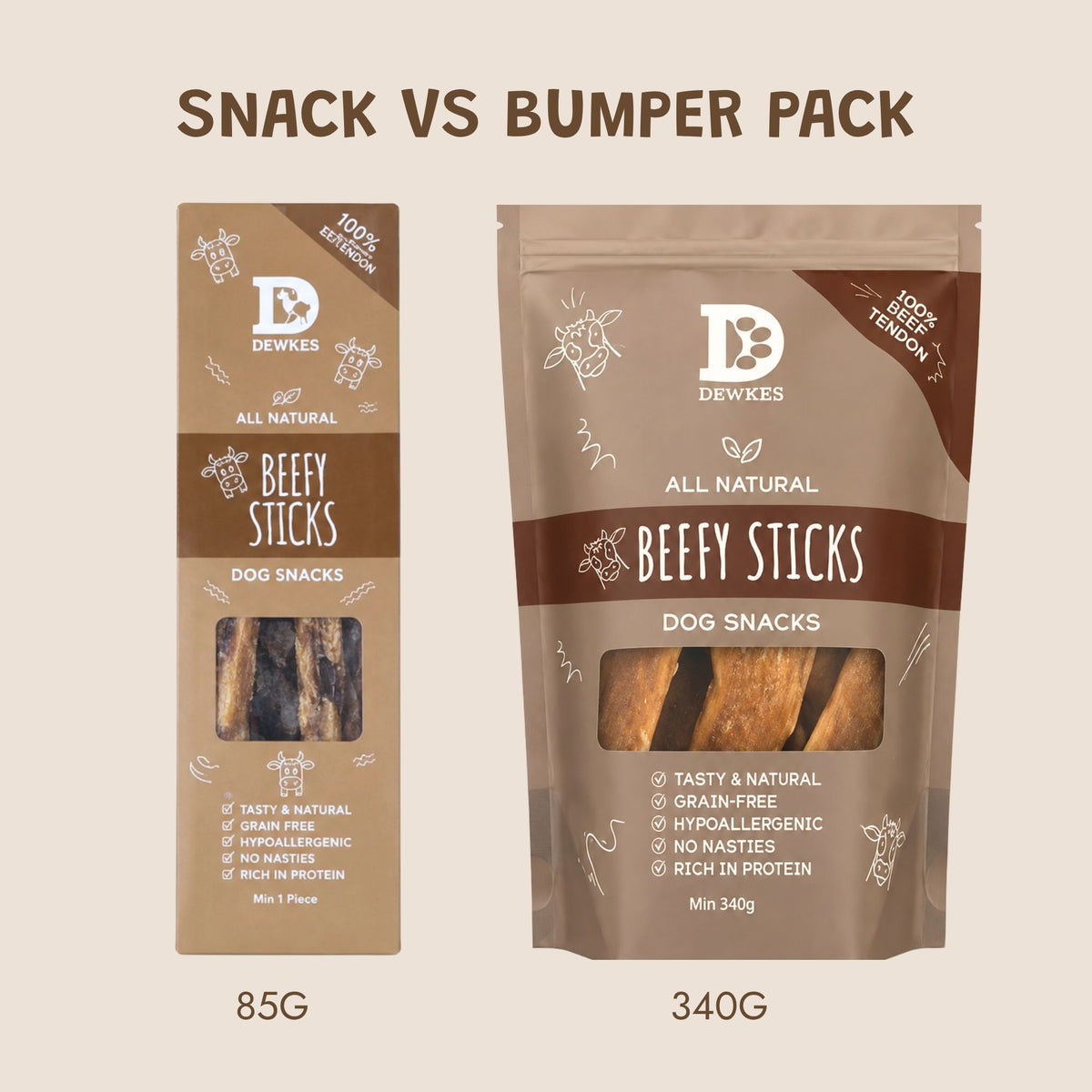 Beefy Stick Dog Treat 340g Bumper Packs