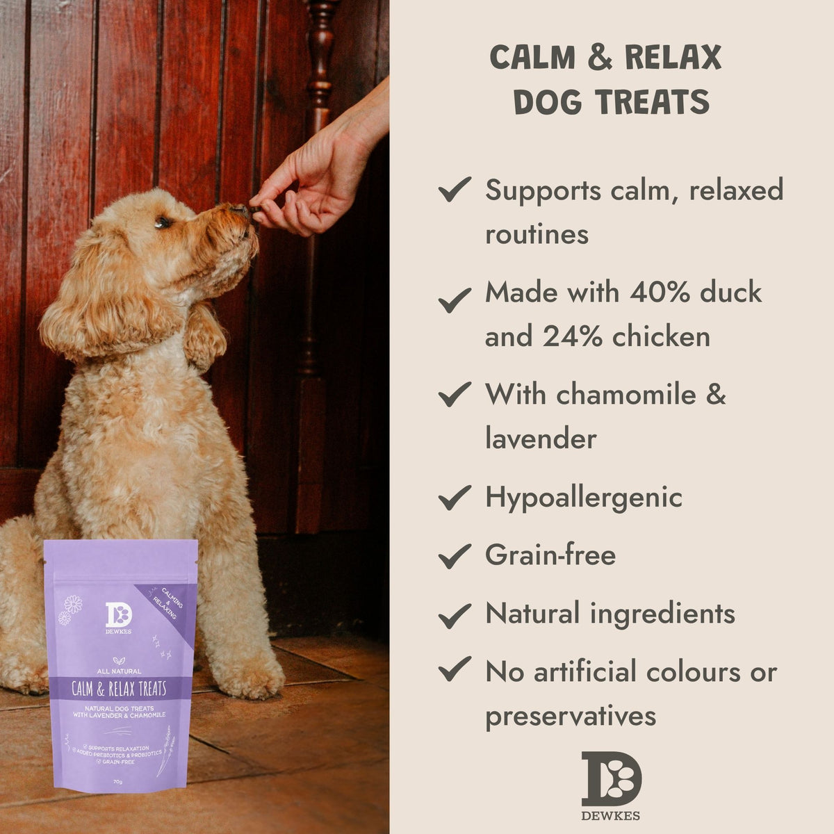 Calm & Relax Bites – Dog Treats with Chamomile & Lavender