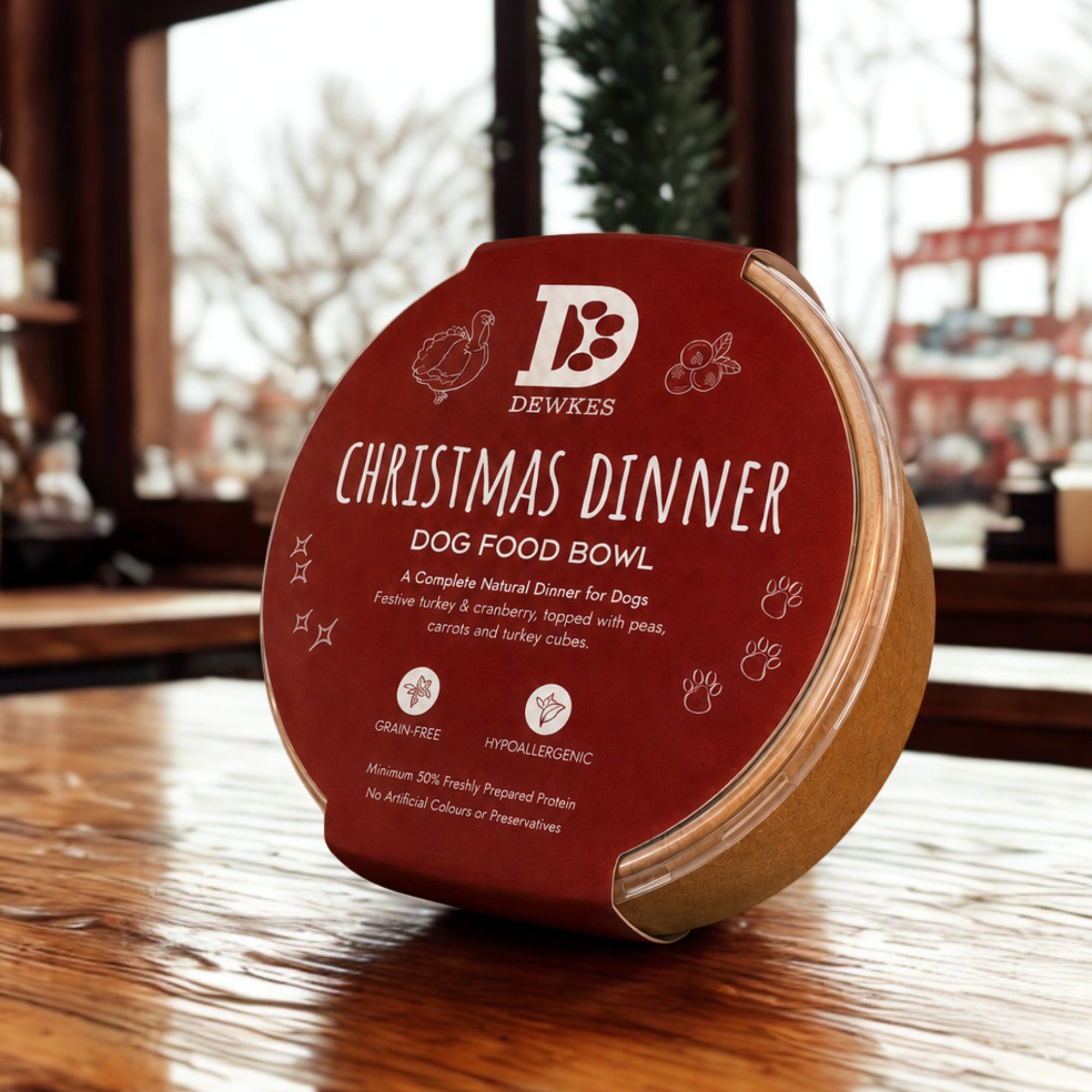 Christmas Dog Dinner Bowls x 10