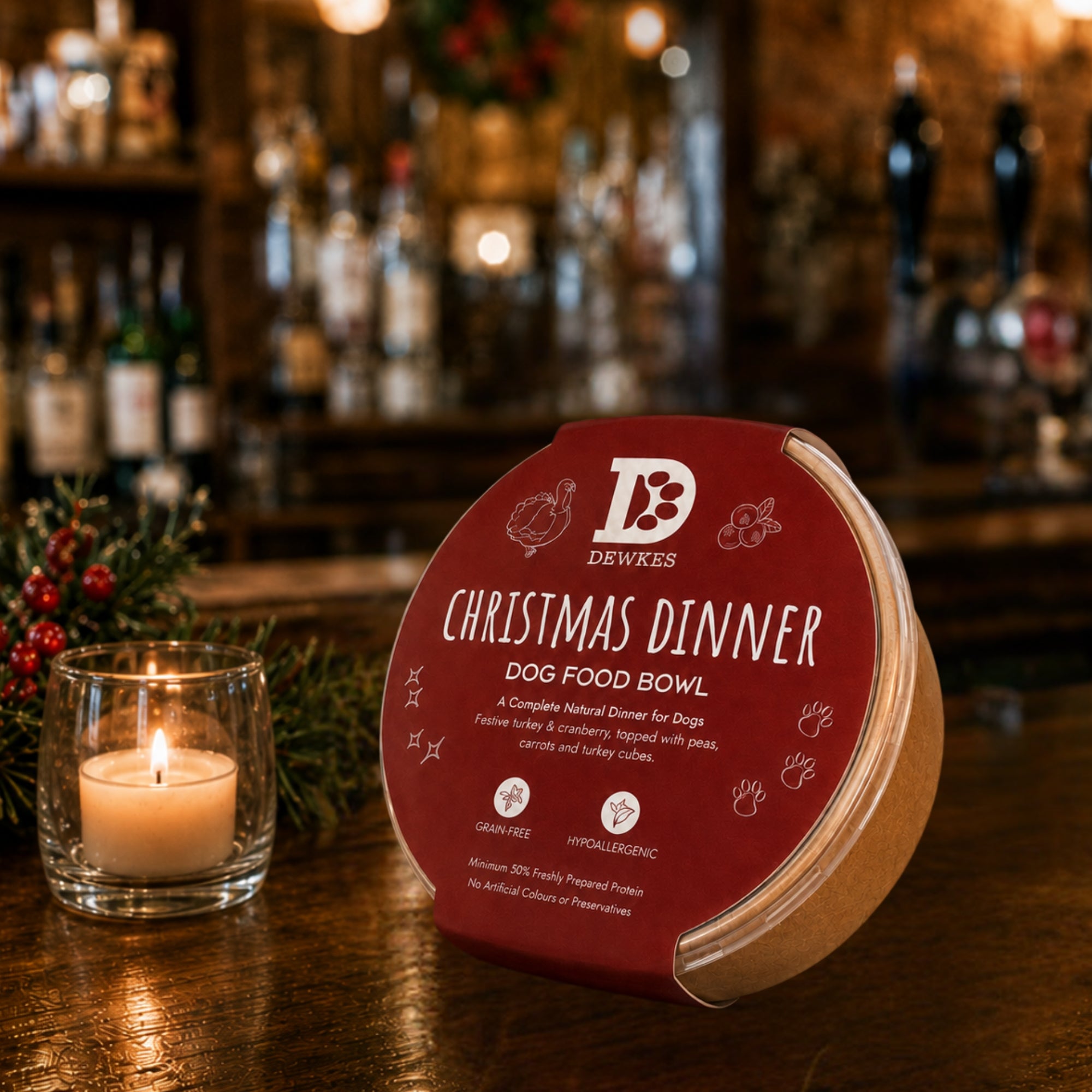 Christmas Dog Dinner Bowls x 10