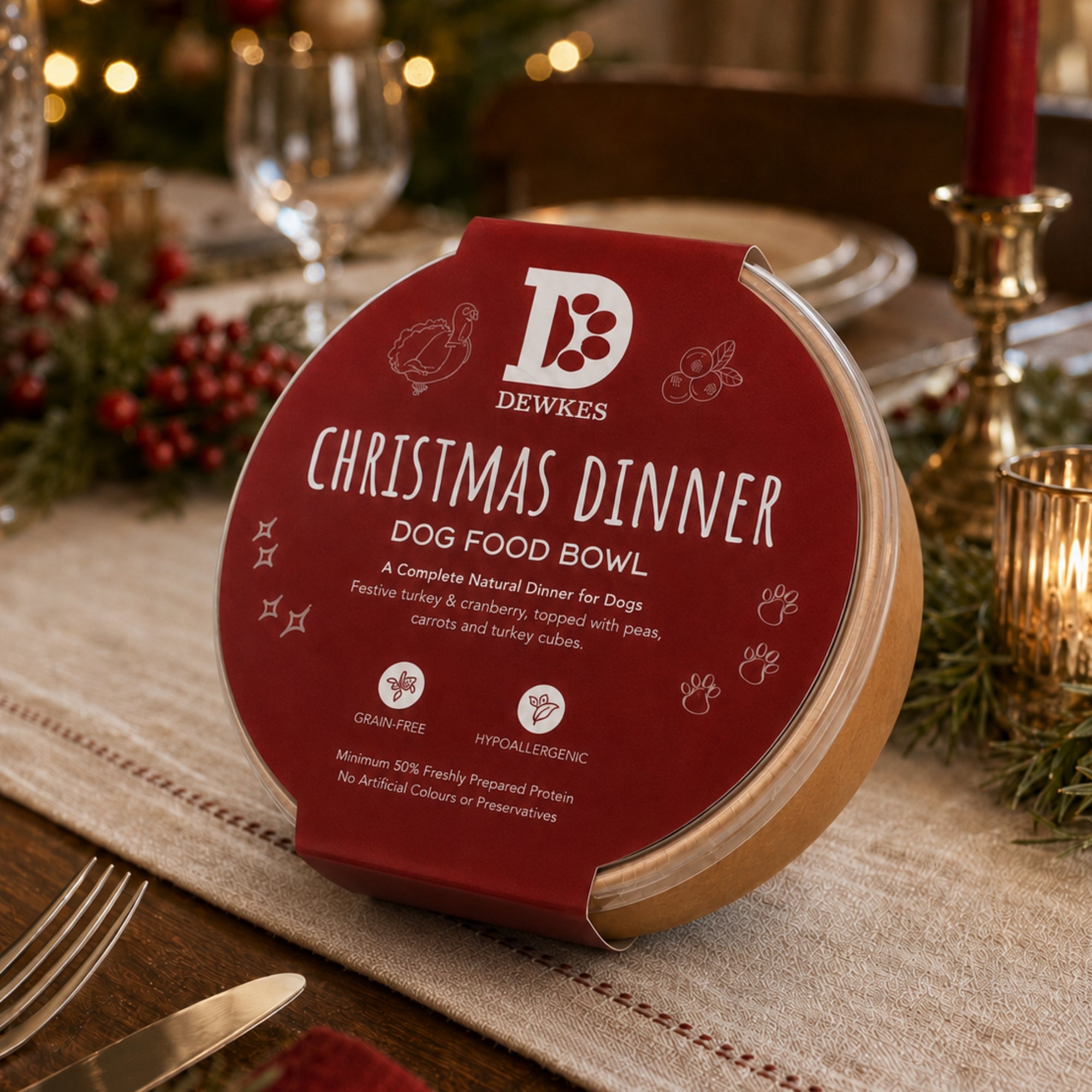 Christmas Dog Dinner Bowls x 10