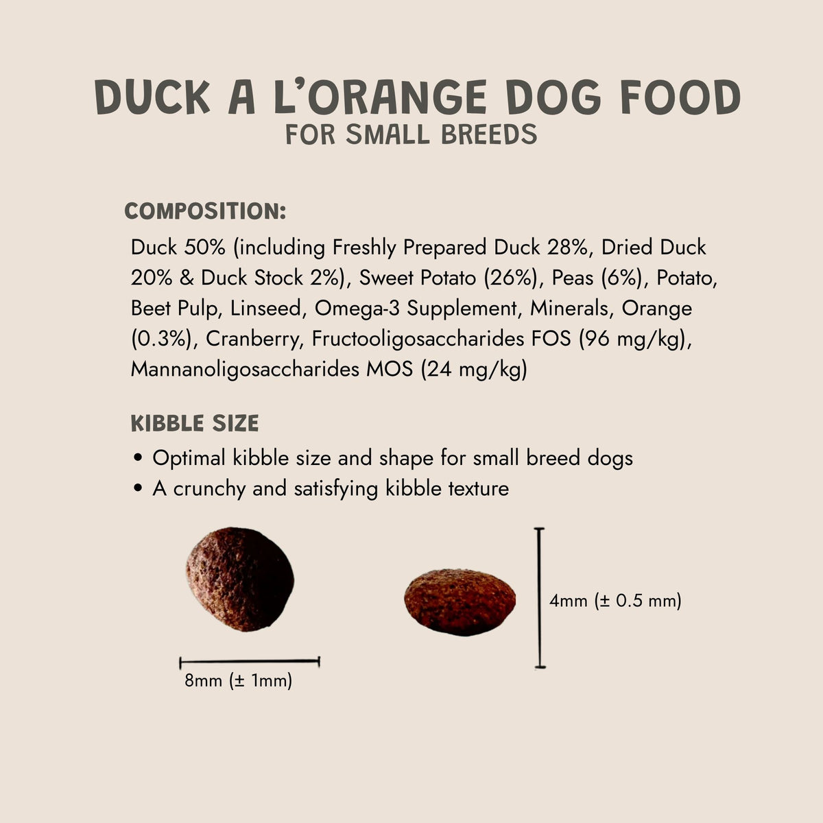 Duck A L'Orange Small Breed Grain-Free Dry Dog Food