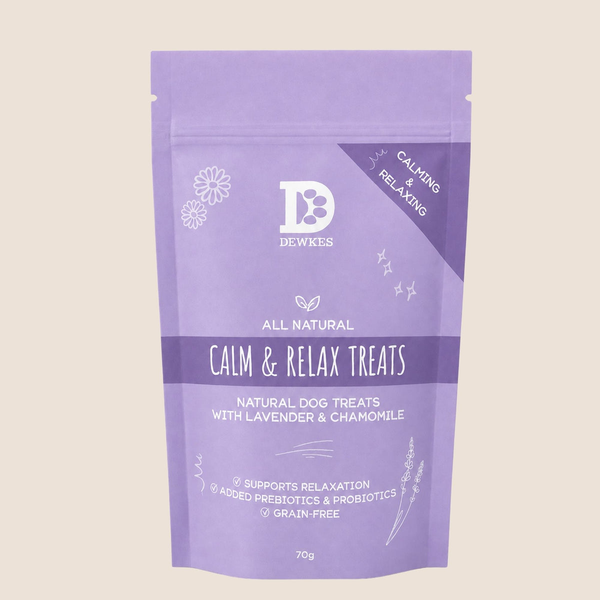 Calm & Relax Bites – Dog Treats with Chamomile & Lavender