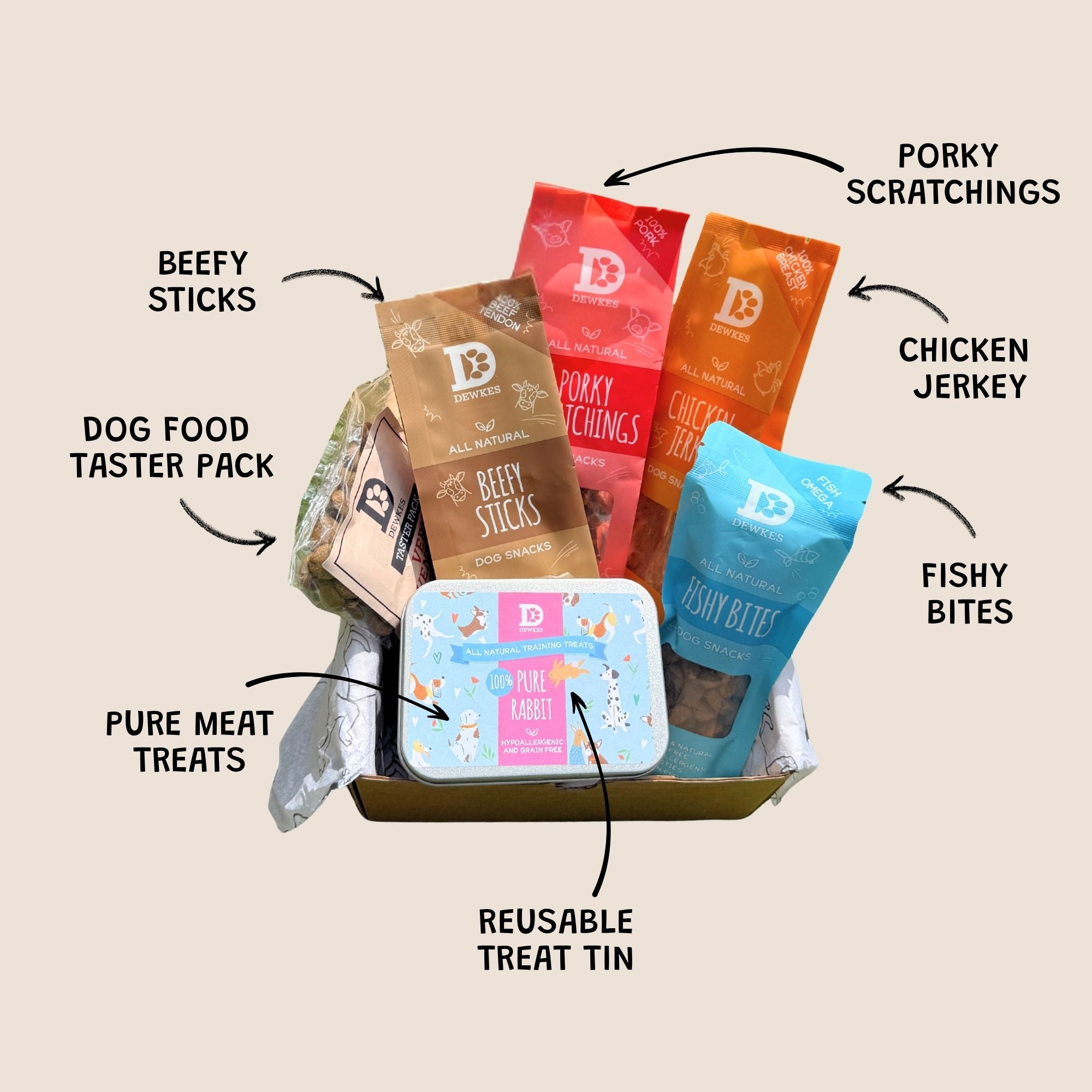 The Birthday Dog Treat Gift Box (Pack of 4)