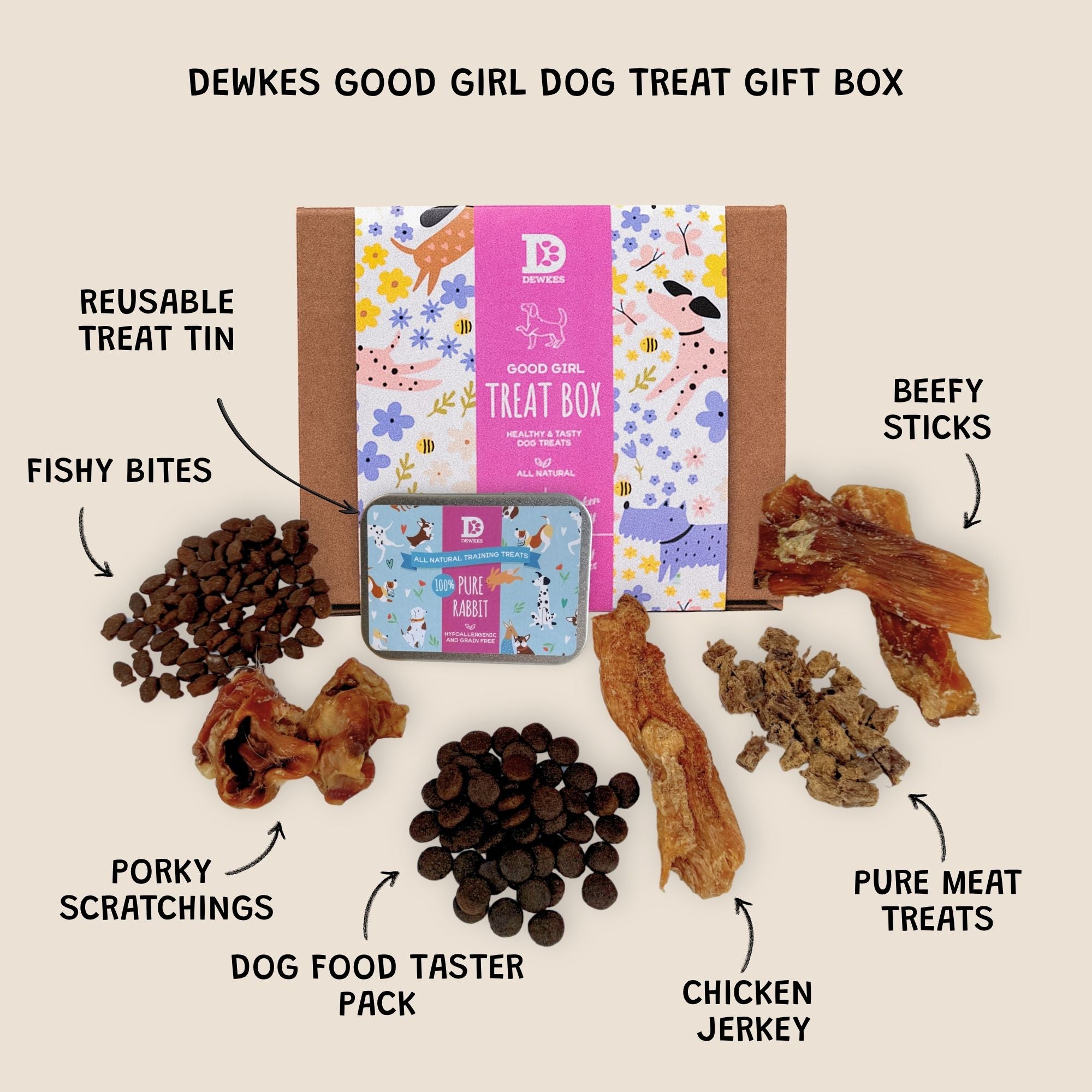 The Good Girl Dog Treat Gift Box (Pack of 4)