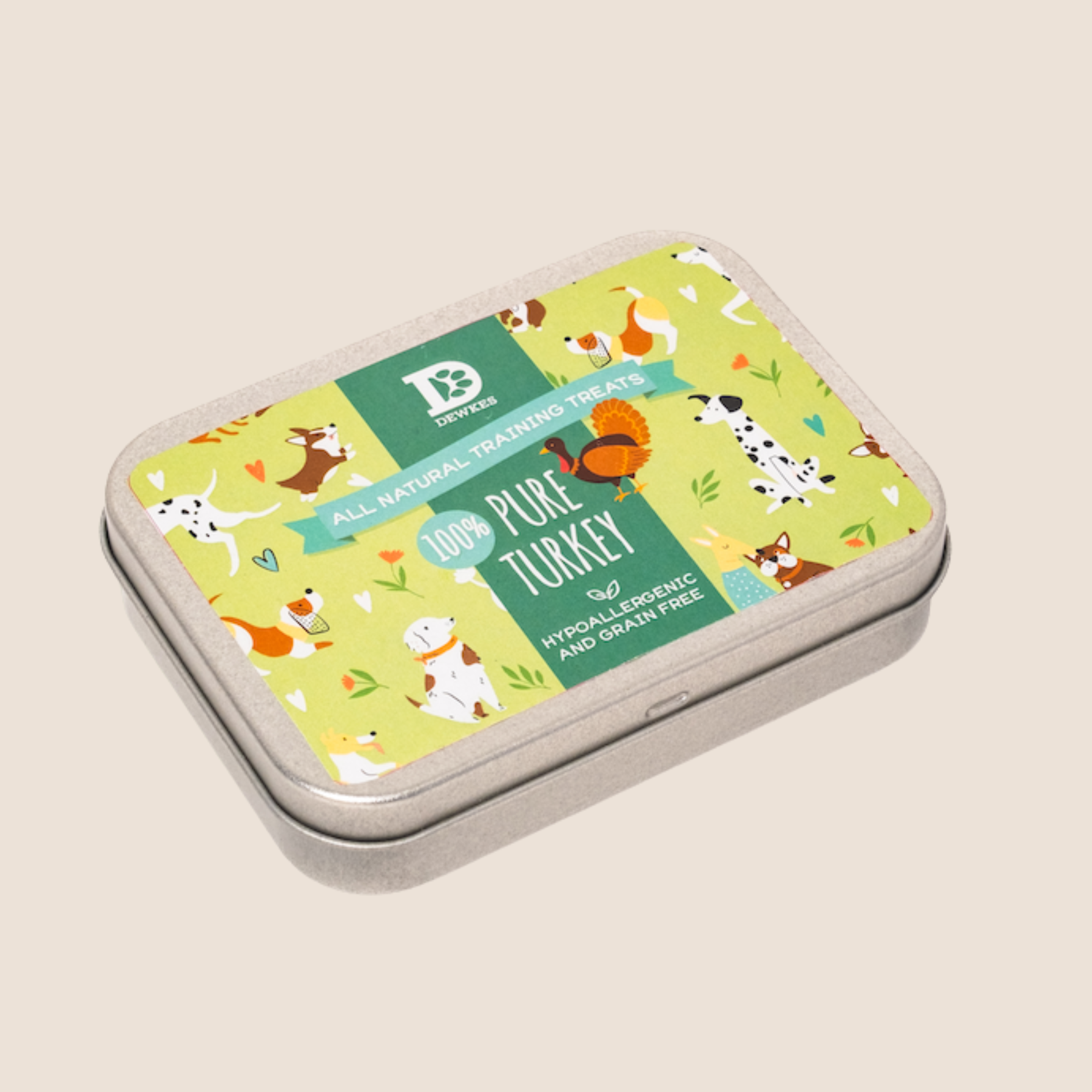 Refillable Training Treat Tin Pure Turkey