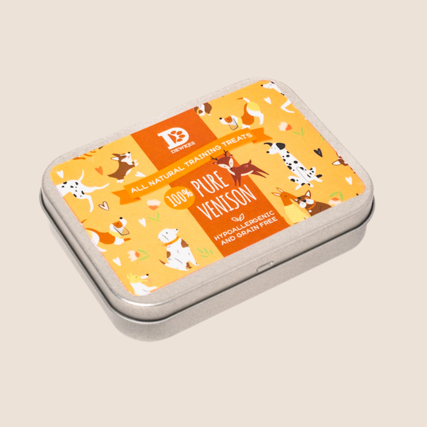 Refillable Training Treat Tin Pure Venison