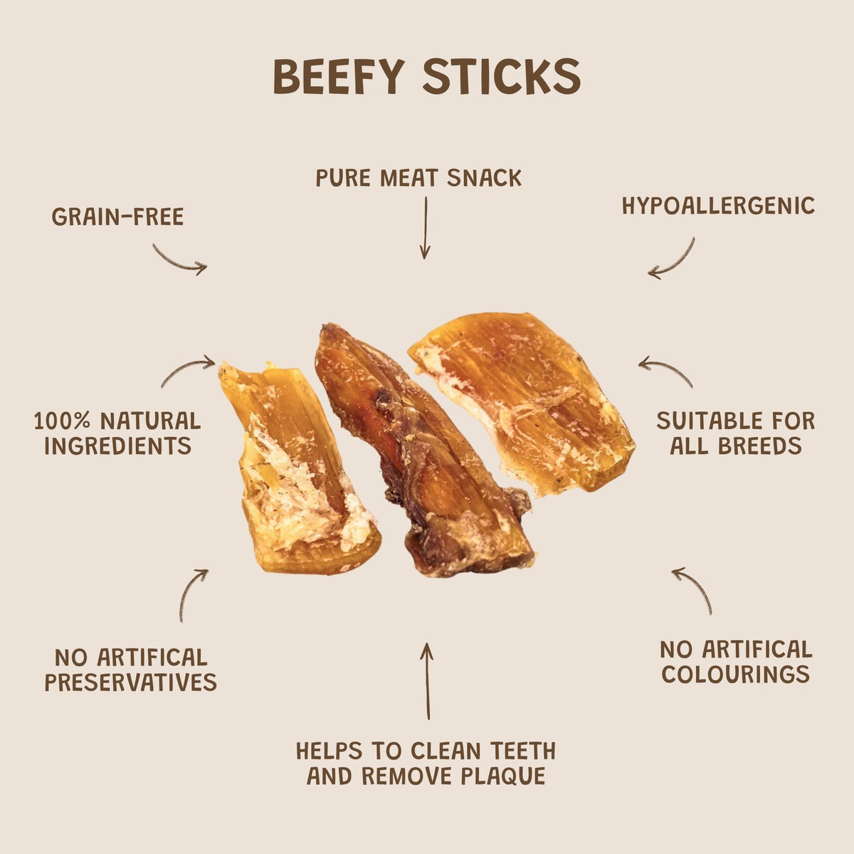 Beefy Stick Dog Treat 340g Bumper Packs